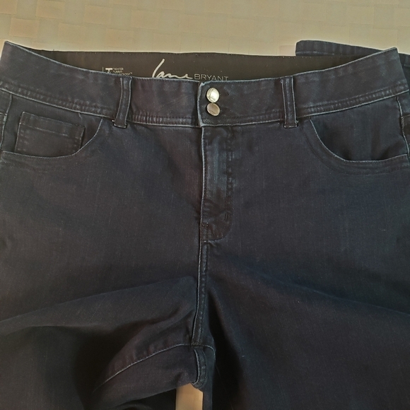Lane Bryant Dark Wash High Rise Flare Bottom Jeans Size 18 - Picture 4 of 8